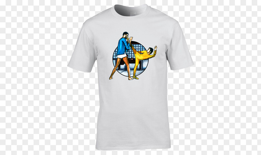 Bruce Lee T-shirt Hoodie Gildan Activewear Crew Neck PNG