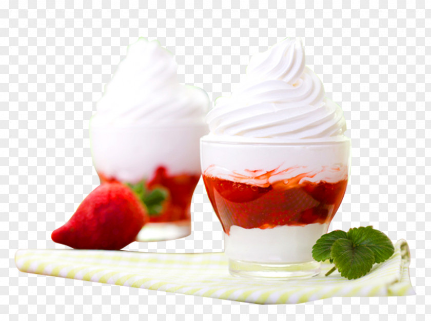 Food Cartoon Creative Ice Cream Image Frozen Yogurt Sundae Parfait PNG