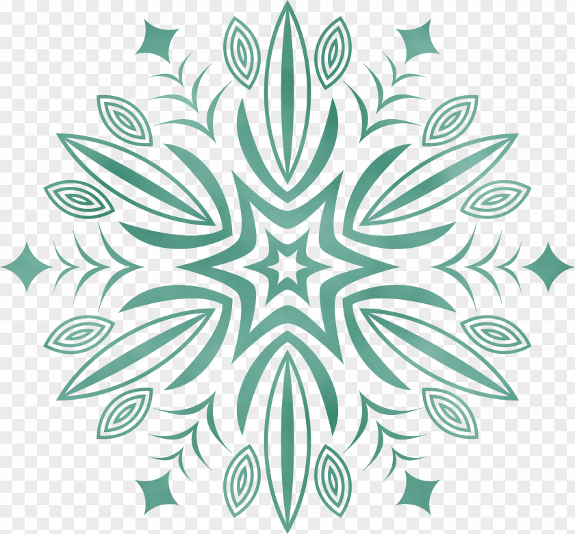 Green Pattern Leaf Plant Symmetry PNG