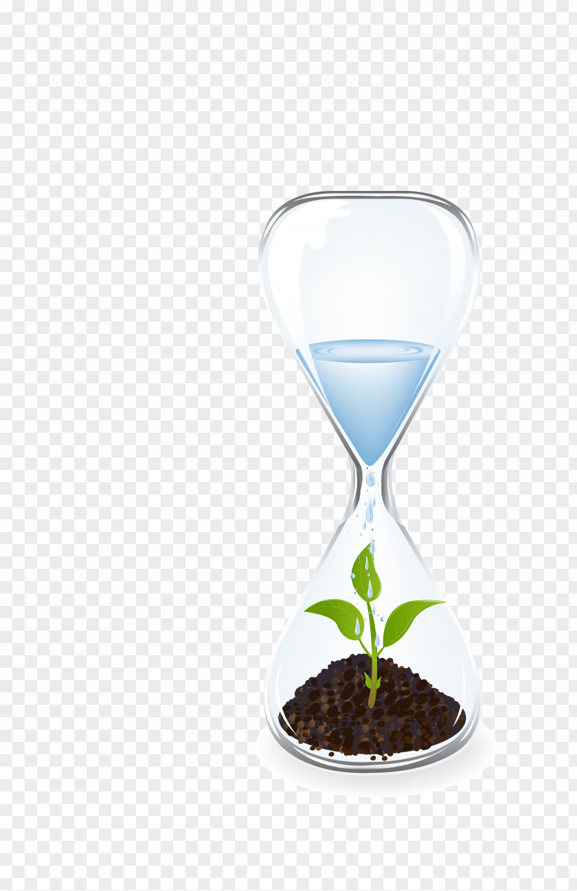 Hourglass Clock Glass Stock Photography PNG