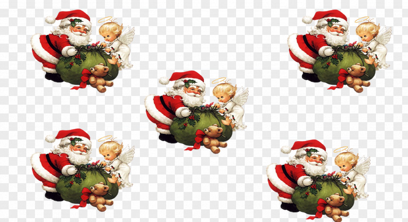 Santa Claus Creative Image Pattern Christmas Ornament PNG