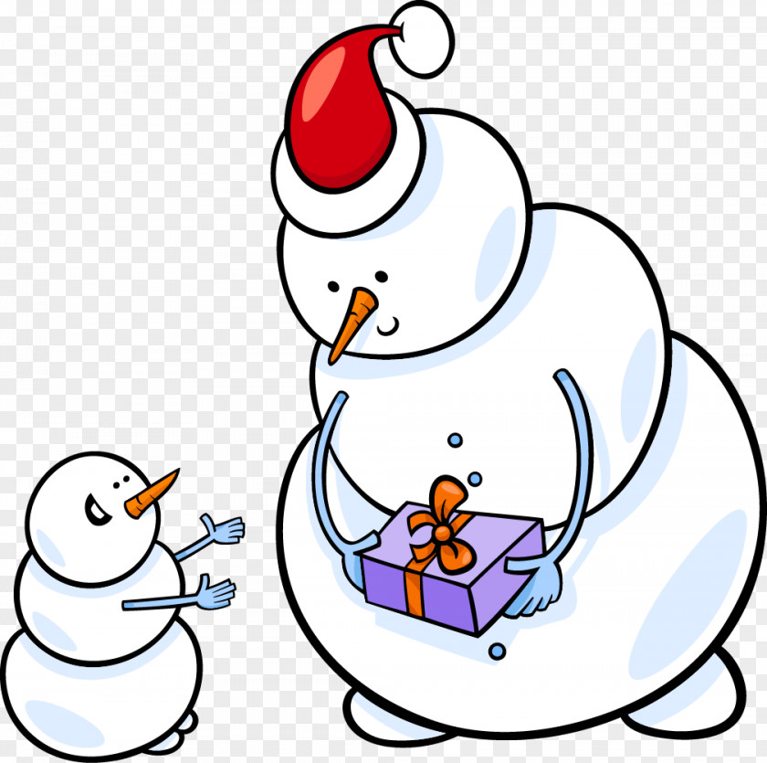 Snowman Santa Claus Christmas PNG