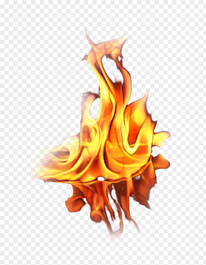 Yellow Fire Flame PNG