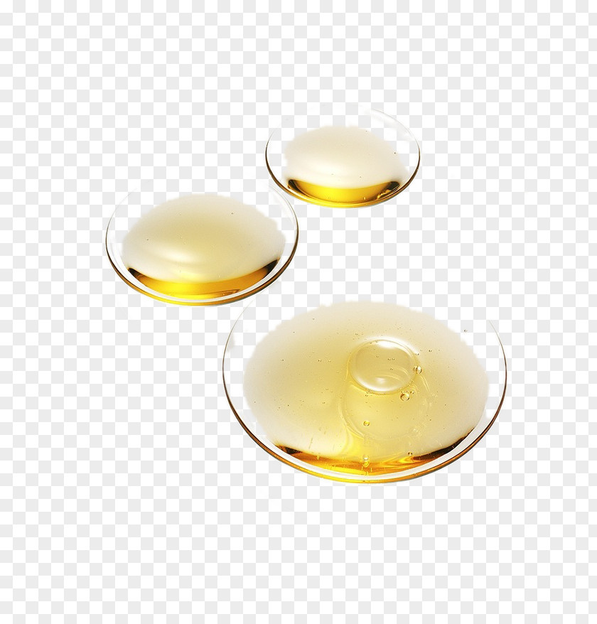 Yellow Oil Droplets Gold PNG