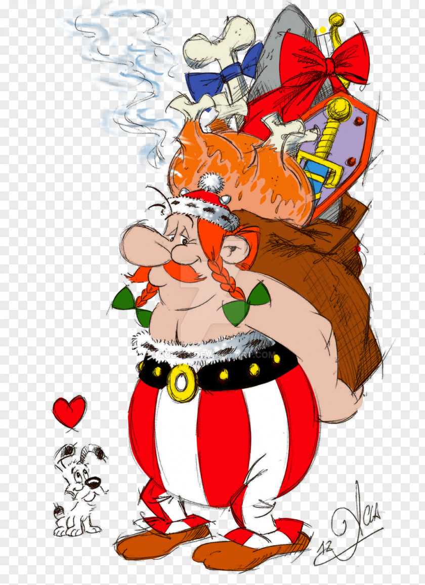 Archaeologist Obelix Asterix Comics Christmas Cartoon PNG