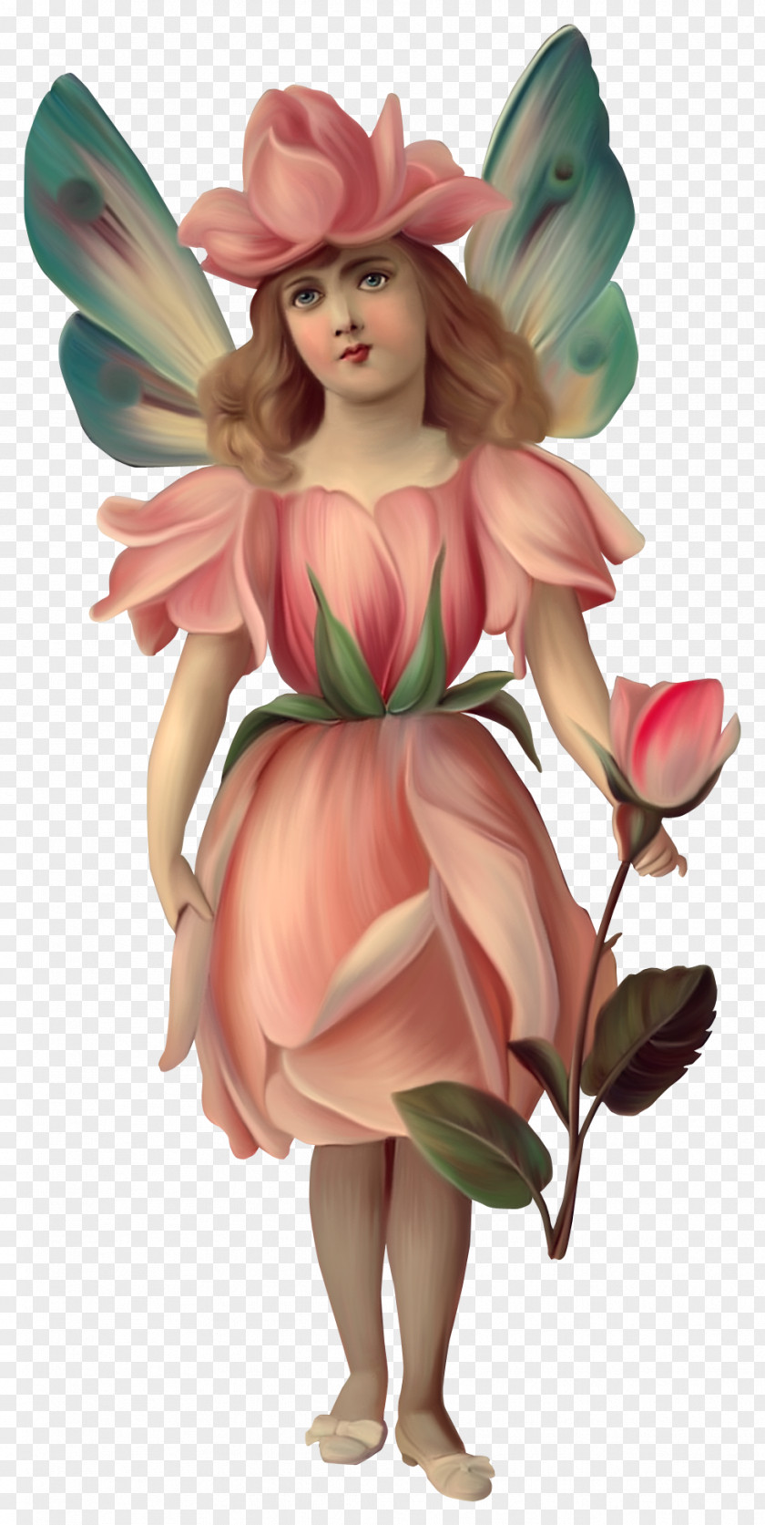 Beautiful Flower Fairy Cicely Mary Barker Victorian Era Angel Bokmxe4rke PNG