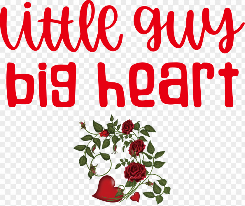 Little Guy Big Heart Valentines Day Quote PNG