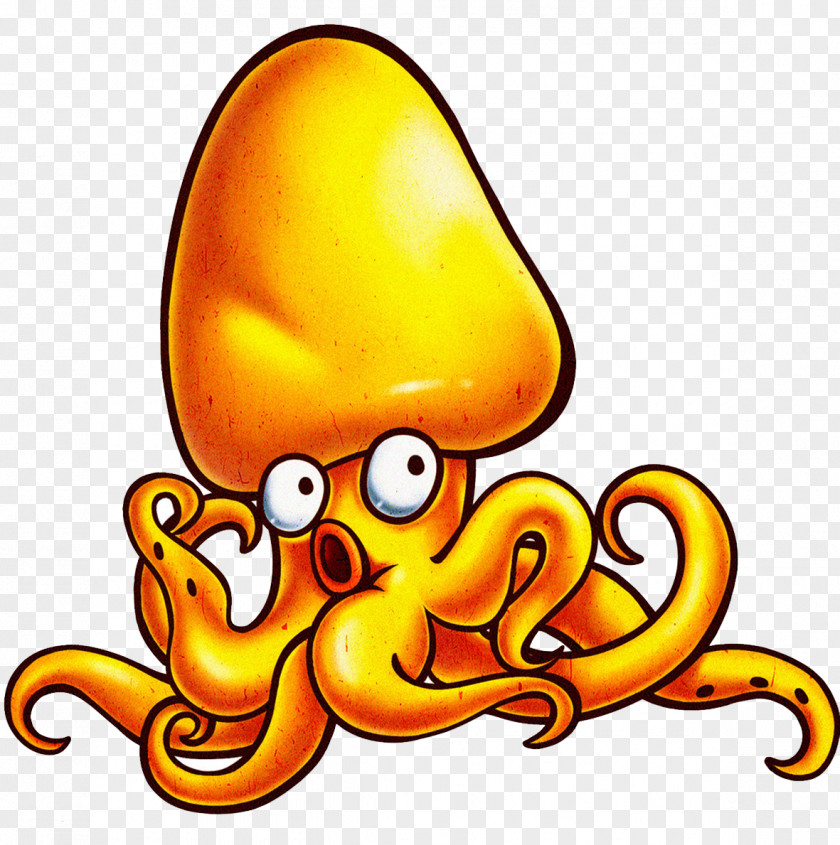 Cute Cartoon Octopus Squid As Food Dog Cuttlefish PNG