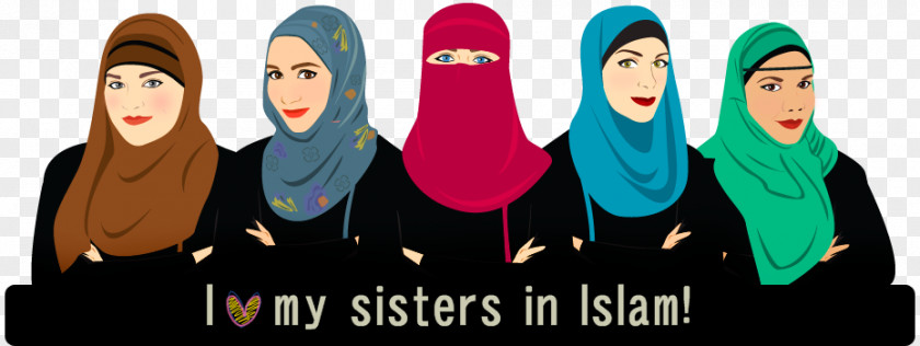 Islam Sisters In Muslim Qur'an PNG