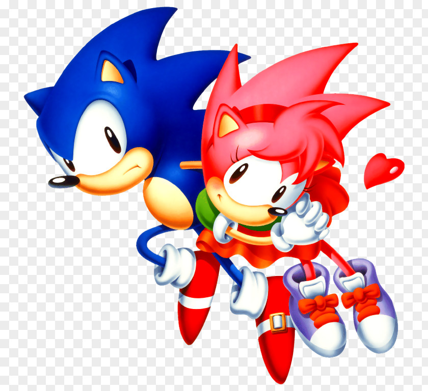 Shocking Sonic CD The Hedgehog Amy Rose Ariciul Metal PNG