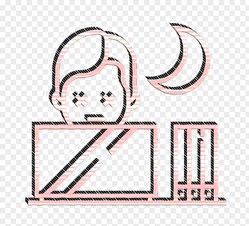 Logo Rectangle Exhausted Icon Fatigue Office Syndrome PNG