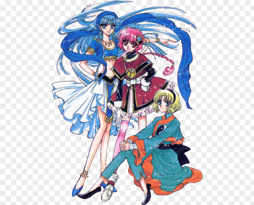 Magic Land Umi Ryuuzaki Hikaru Shidou Fuu Hououji Mokona Knight Rayearth PNG