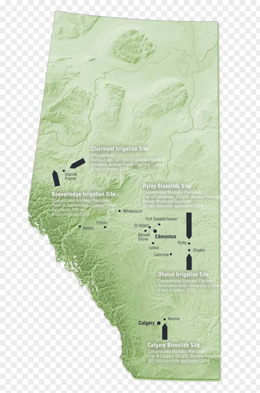 Organic Waste Alberta Map Prairies Ecozone Diagram Network Topology PNG