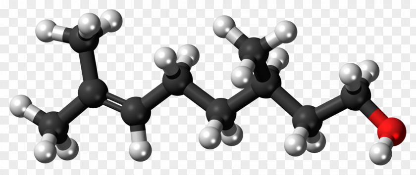 Three Dimensional Sphere Citronellol Monoterpene Geraniol Nerol Myrcene PNG