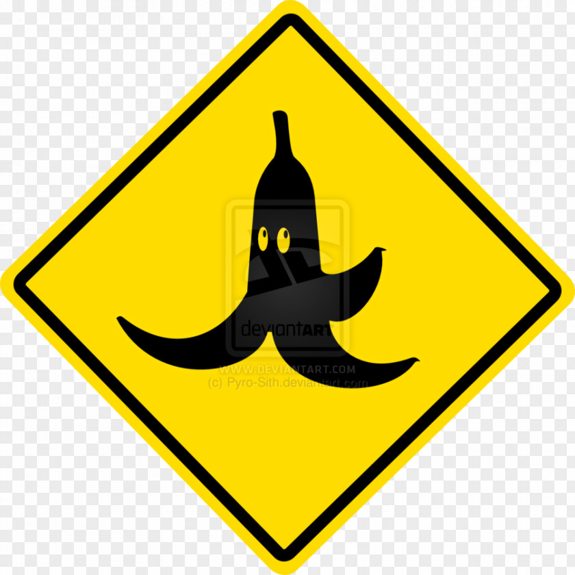 Banana Decal Traffic Sign Sticker Information PNG