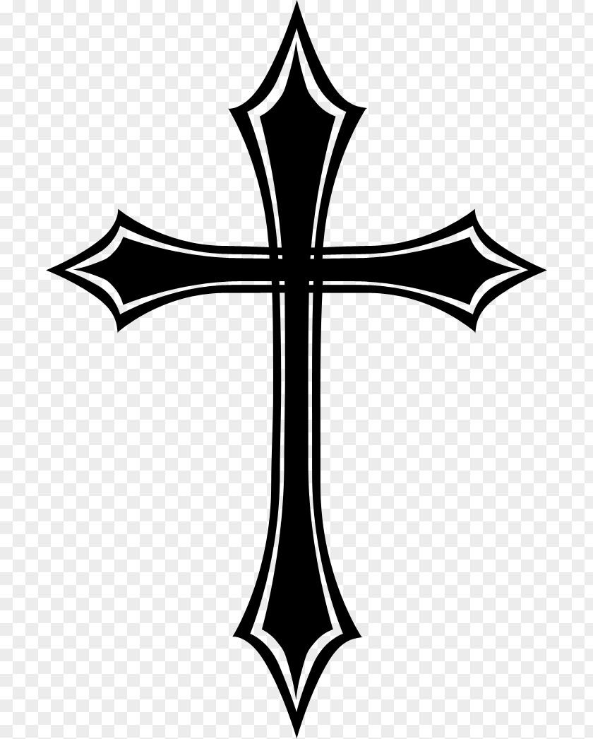 Cross Christian Silver Clip Art PNG