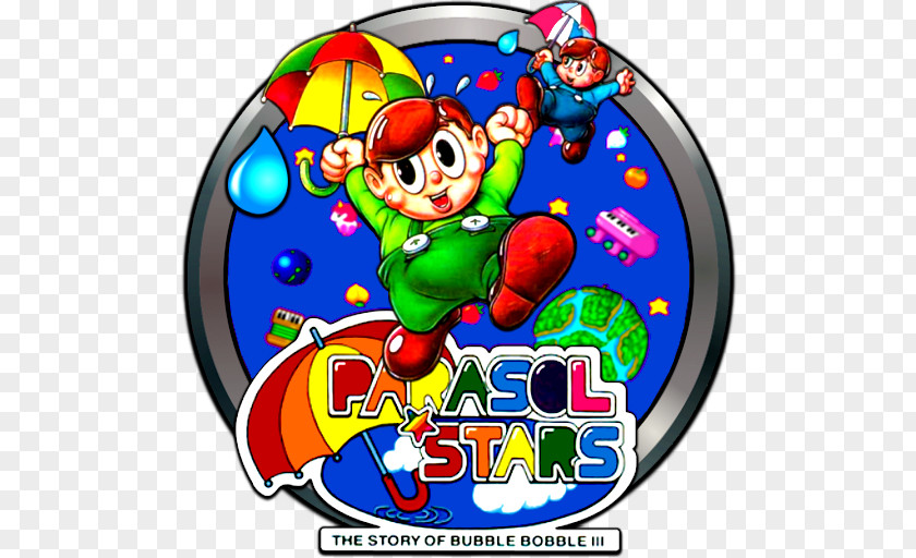 Clown Parasol Stars Recreation Bubble Bobble Clip Art PNG