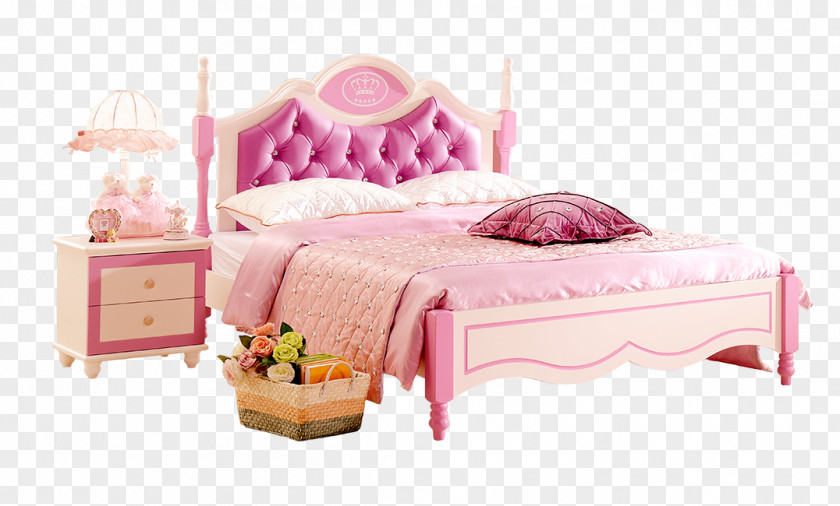 Deluxe Double Princess Bed Frame Poster PNG