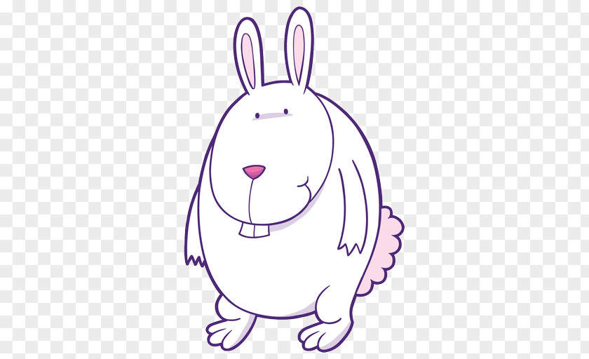 Fat Rabbit Teeth Domestic Easter Bunny European Hare PNG