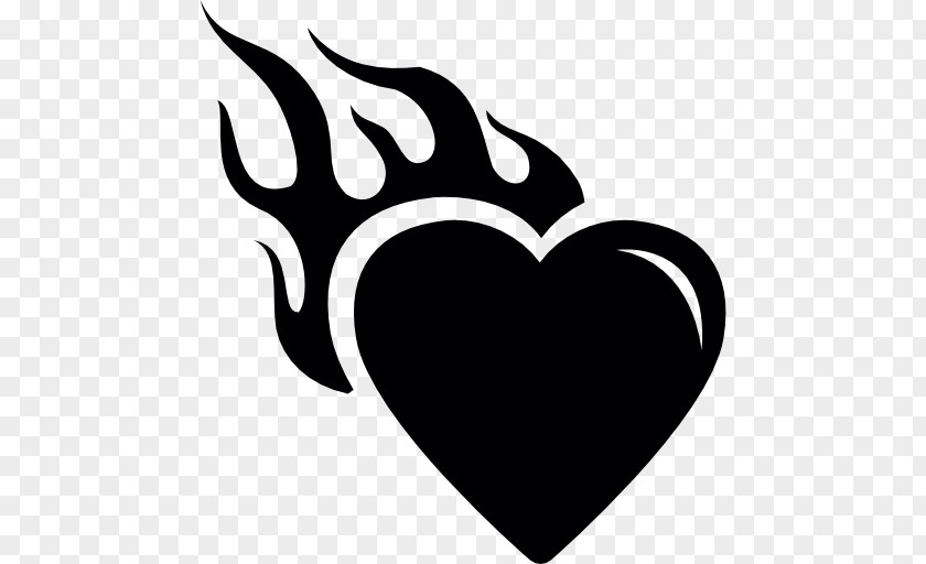 Flame Heart Drawing Clip Art PNG