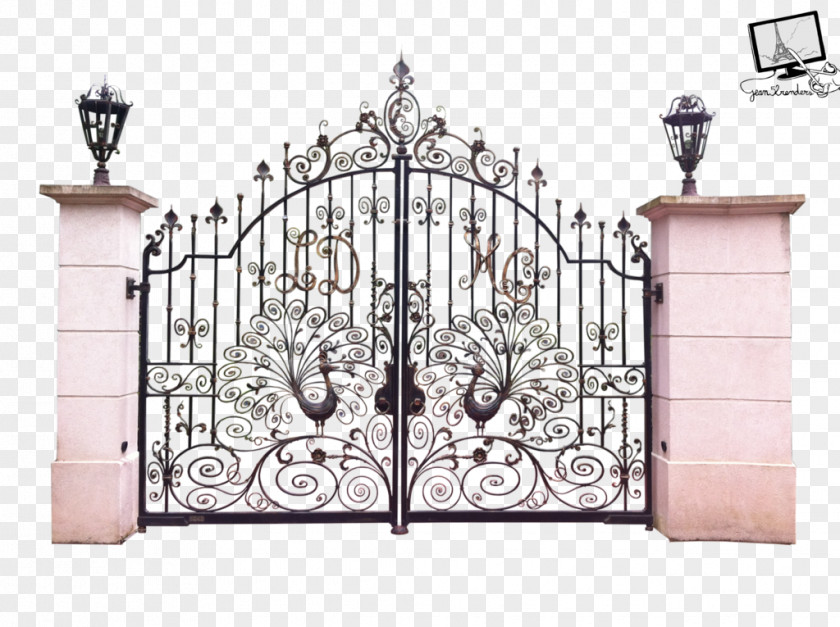 Gate Fence Wrought Iron Door PNG