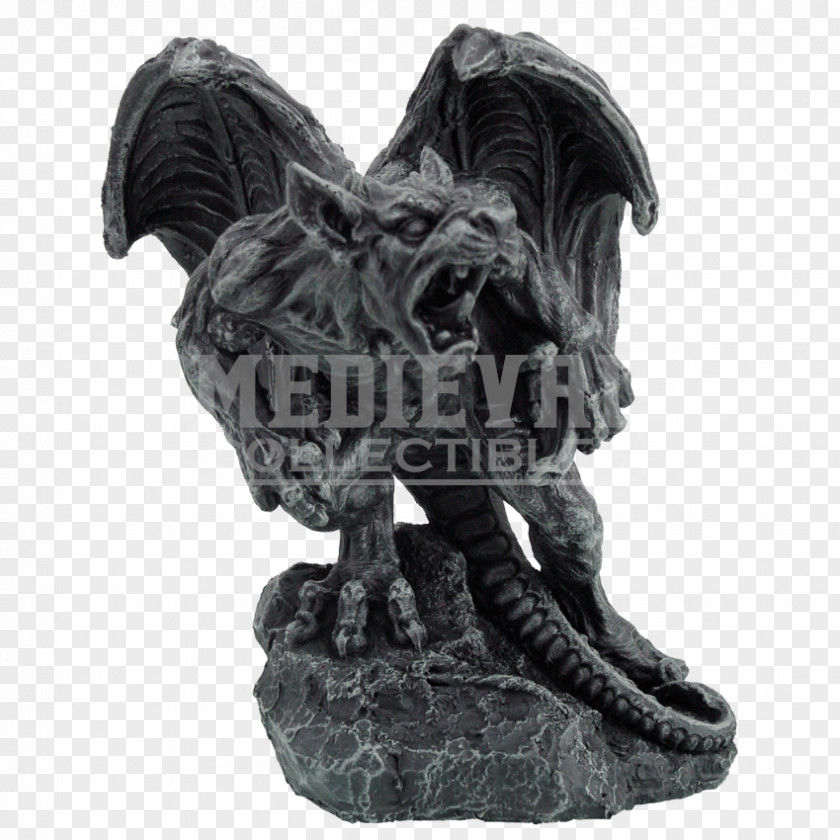 Roaring Twenties Figurine Sculpture Gargoyle Statue Gothic Architecture PNG