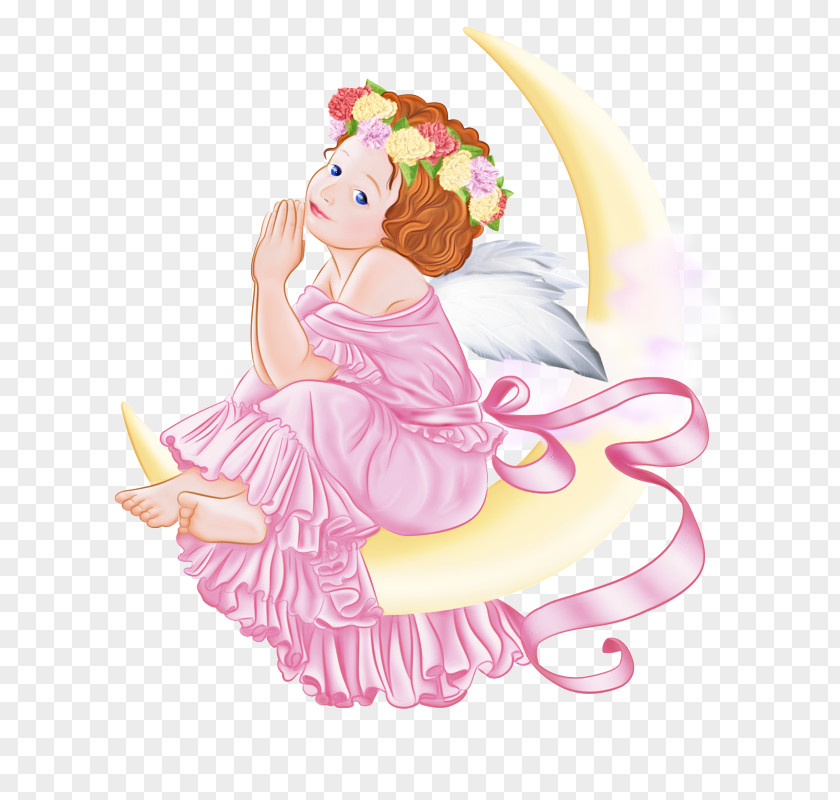 Angel Fictional Character Cartoon Pink Clip Art PNG