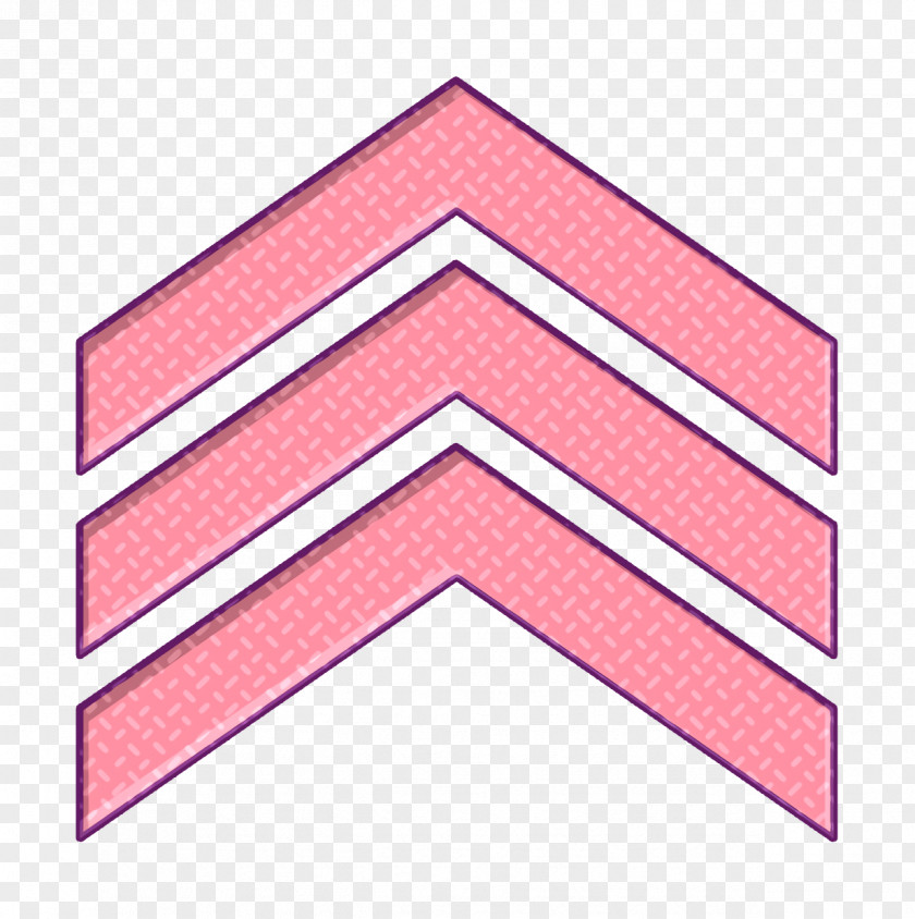 Arrows Icon Chevrons Military Fill PNG