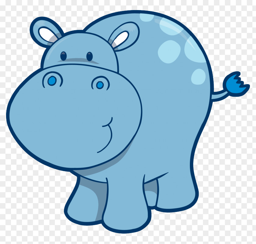 Hippopotamus Cuteness Cartoon Clip Art PNG