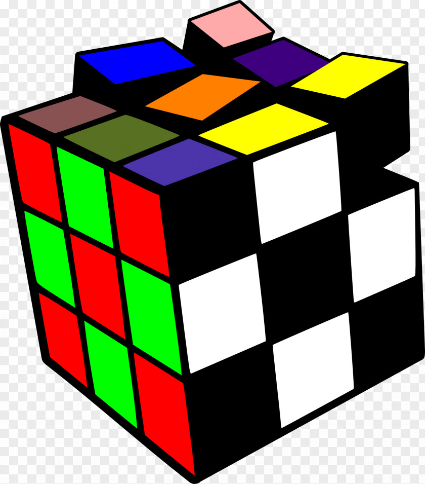 Colorful Cube Clip Art PNG