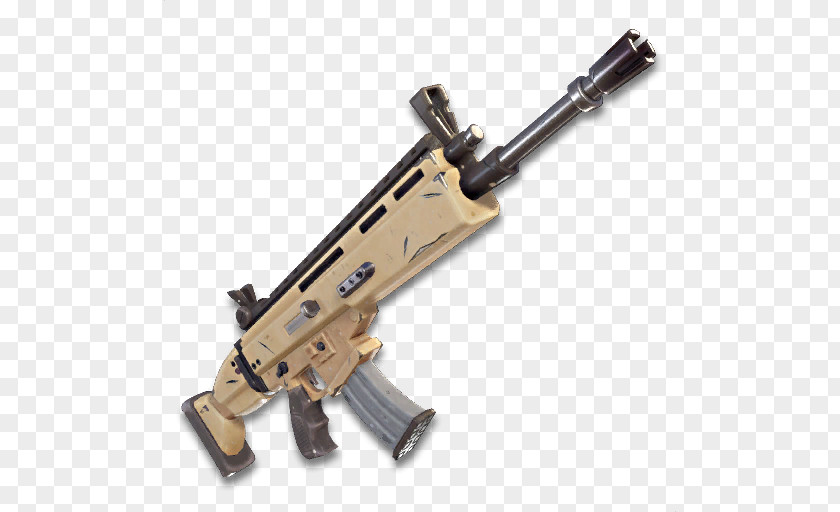 Fortnite Battle Royale FN SCAR Assault Rifle Weapon PNG rifle Weapon, Scar, brown assault clipart PNG