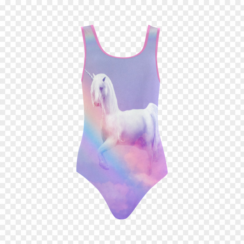 One-piece Swimsuit Pink M Character Fiction Neck PNG