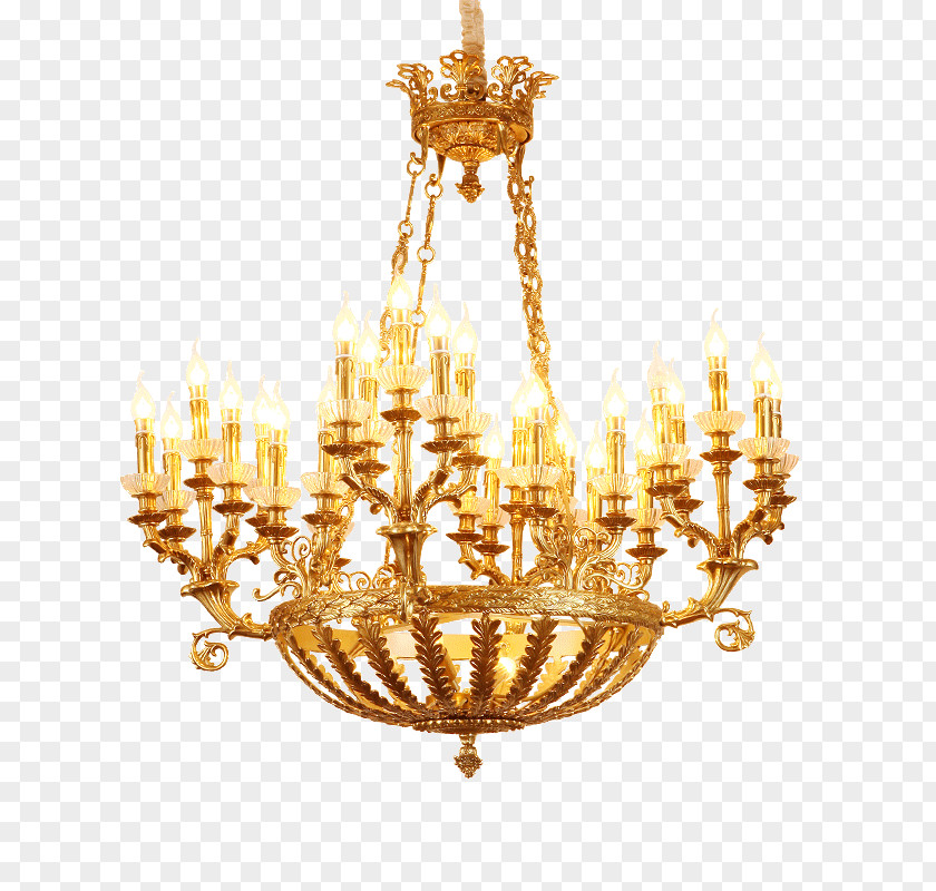 Brass Chandelier 01504 Ceiling Light Fixture PNG