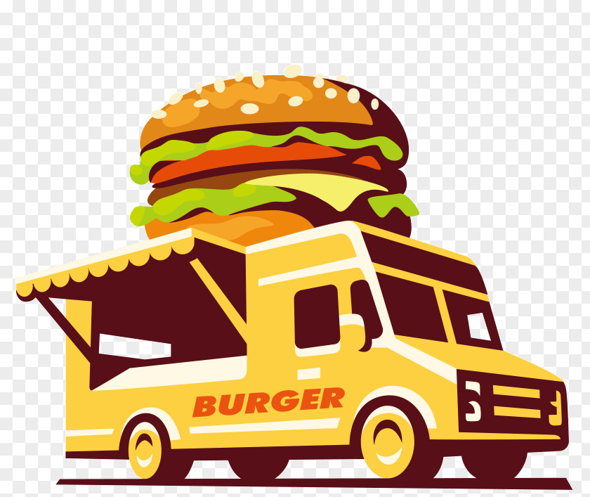 Car Hot Dog Hamburger Pizza Cafe Food Truck PNG