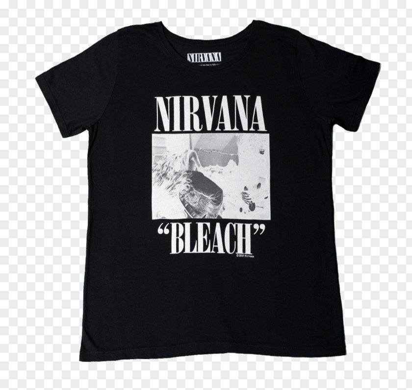 Nirvana Bleach T-shirt Microphone Sleeve Men's Sweetwater Vintage PNG