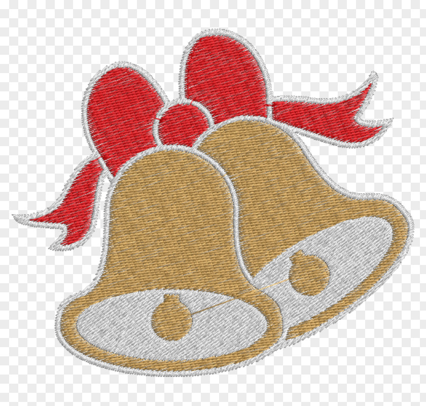 Christmas Embroidery Bell PNG