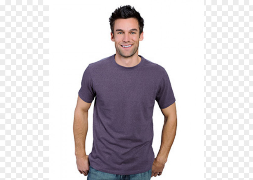 Fashion Model Men T-shirt Sleeve Crew Neck Collar PNG