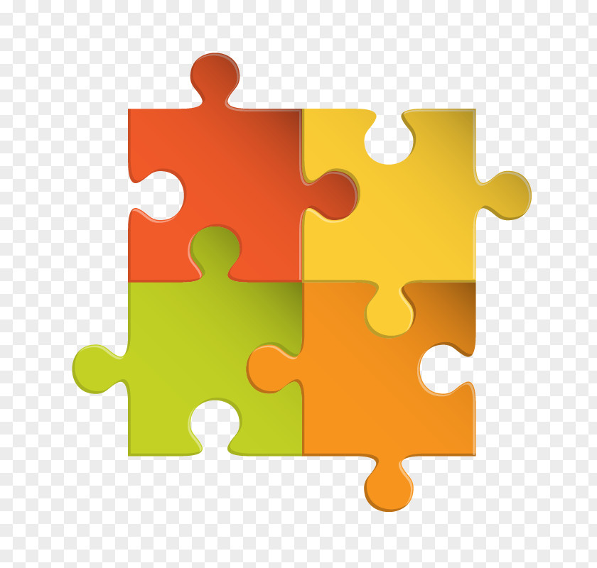 Vector Colorful Puzzle Social Media Marketing Strategy Content PNG