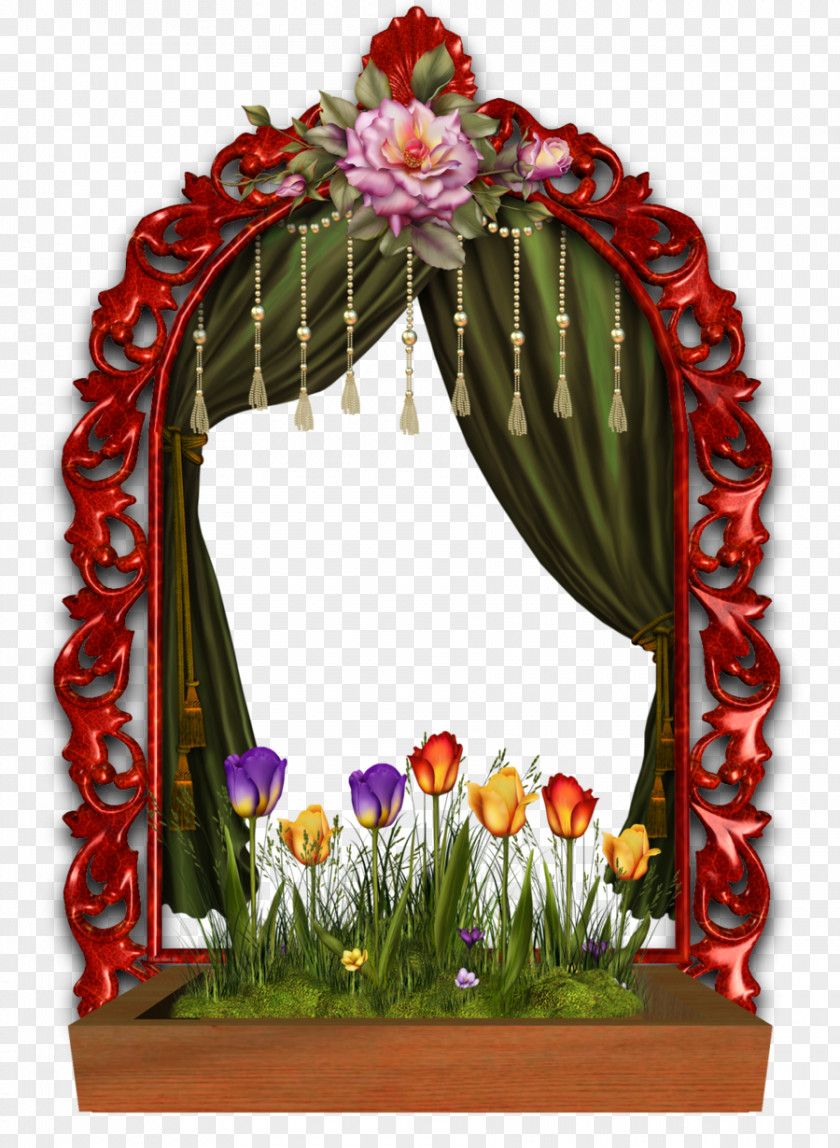 Window Floral Design Picture Frames Freekibble Flower Box PNG