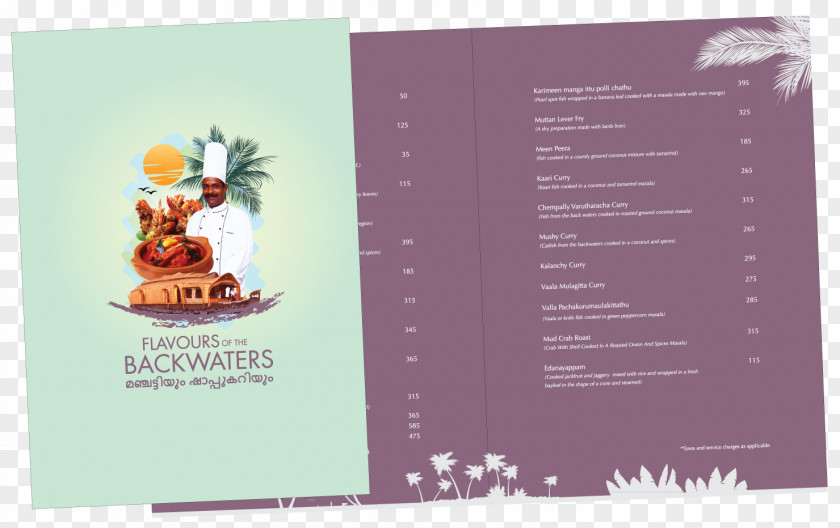 Creative Menu Kerala Advertising Restaurant Onam PNG