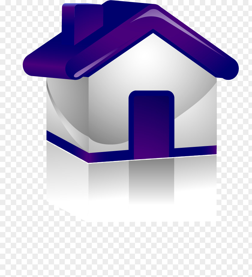 Hand-painted House Roof Violet PNG