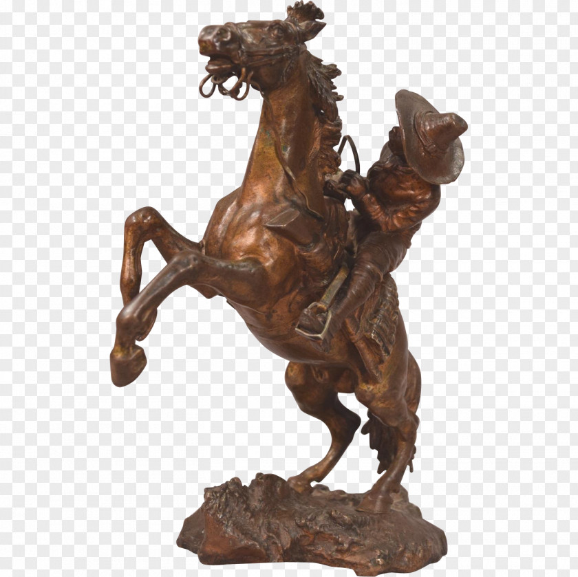 Mustang Bronze Sculpture Stallion PNG