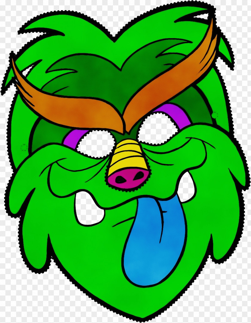 Smile Symbol Green Cartoon PNG