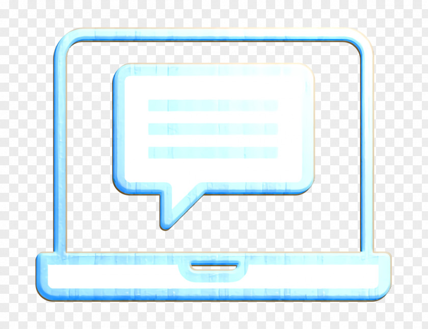 Webinar Icon Laptop Contact And Message PNG