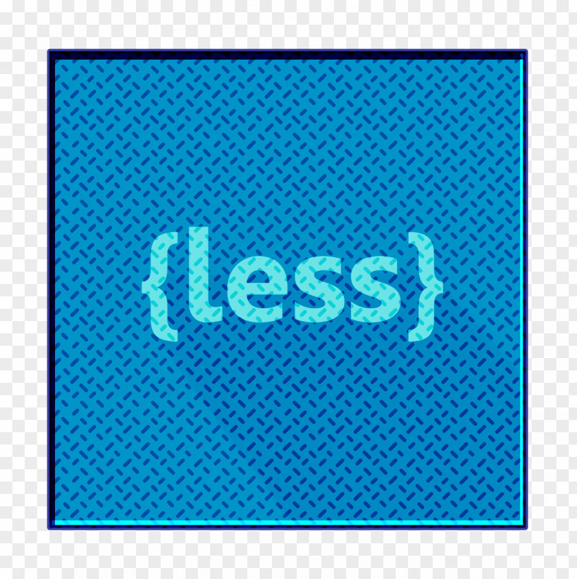 Azure Teal Blue Icon Front-end Less PNG