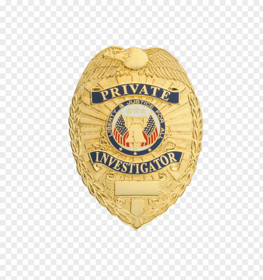 Badge Private Investigator Detective Police Officer Criminal Investigation PNG