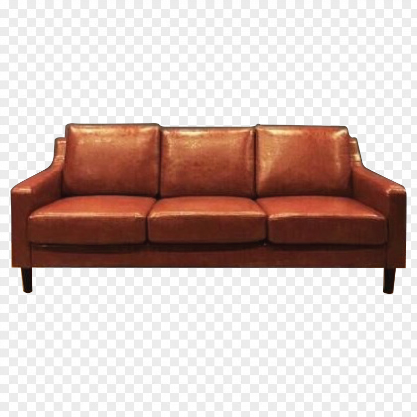 Leather Couch Daybed Furniture Upholstery Drawer PNG