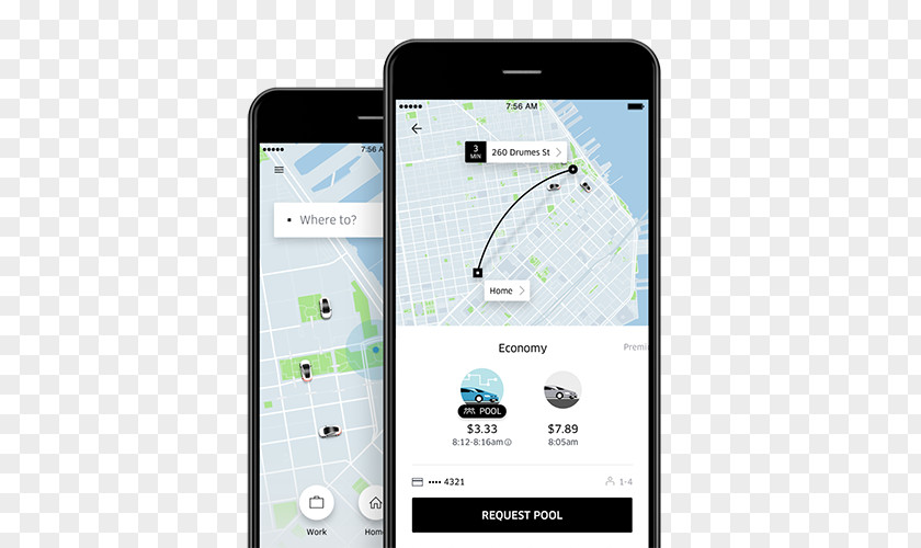 Taxi Uber E-hailing IPhone PNG