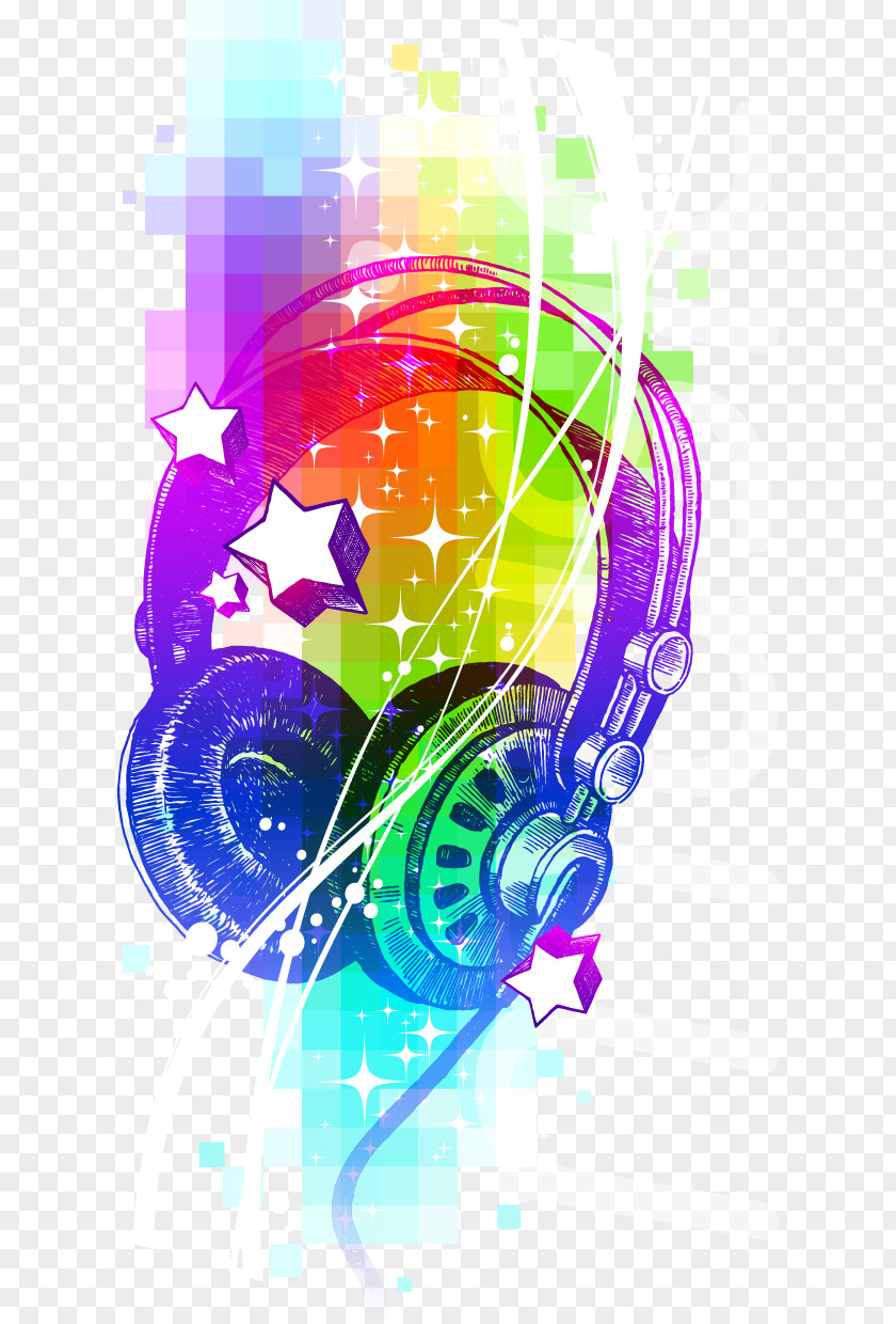 Background Music Stock Illustration PNG music illustration, Headphones, purple corded headphones art clipart PNG