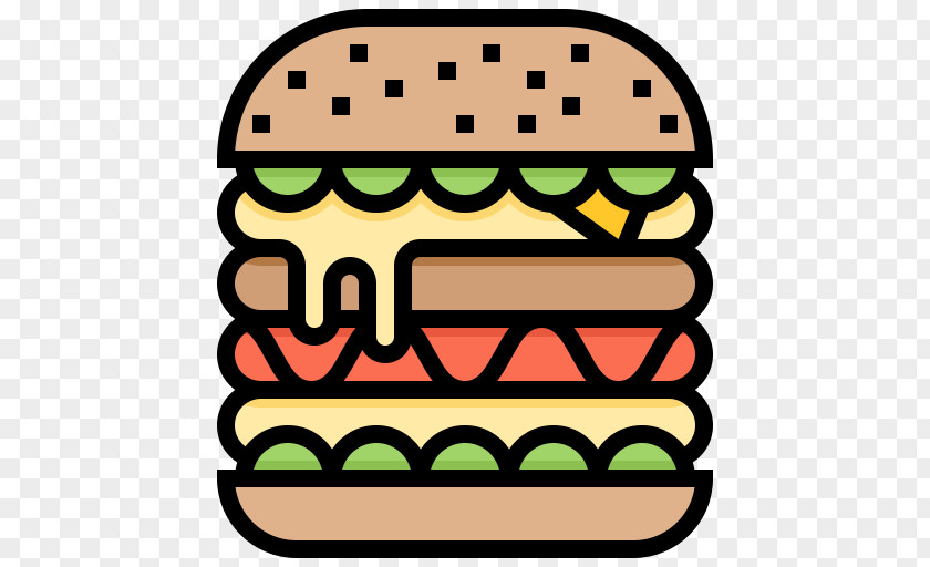 Hamburger Fast Food Transparent Clipart. PNG